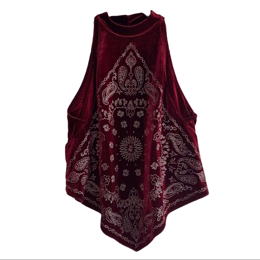 Free People Bandana Halter Top